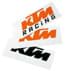 Picture of KTM - Logo Sticker (Orange / White) One Size