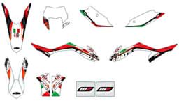 Picture of KTM - Six Days Grafik Kit "Italien" EXC "14>