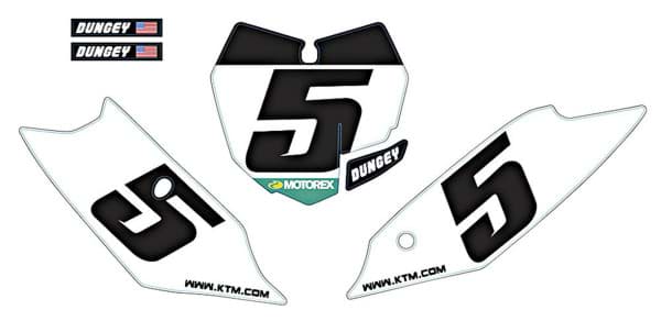 Picture of KTM - Dungey Startnummern Kit SX "13>