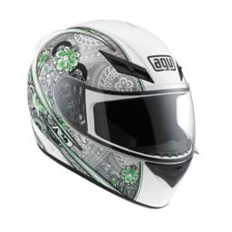 Picture of AGV Street Road K-3 Crew White/Silver/Lime