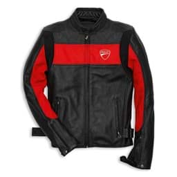Picture of Ducati Company 14 Rev'it jacket black red leather jacket men