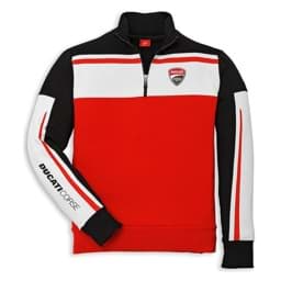 Picture of Ducati corse 14 1/2 Zip sweatshirt longsleeve black/red