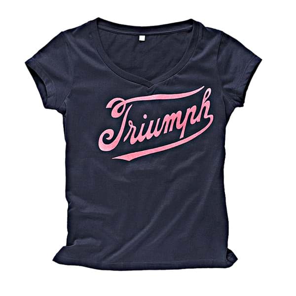 Picture of Triumph - Damen Sports Script Logo Schwarz T-Shirt