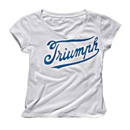 Picture of Triumph - Damen Sports Script Logo Weiss T-Shirt