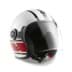 Picture of MD Jet Helmet Speedblock White/Red