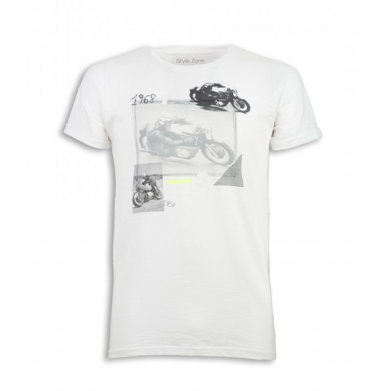 Picture of Ducati T-shirt Historical Fluo
